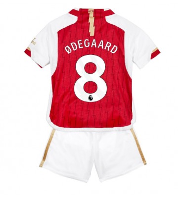 Arsenal Martin Odegaard #8 Koti Pelipaita Lasten 2023-24 Lyhyet Hihat (+ Lyhyet housut)